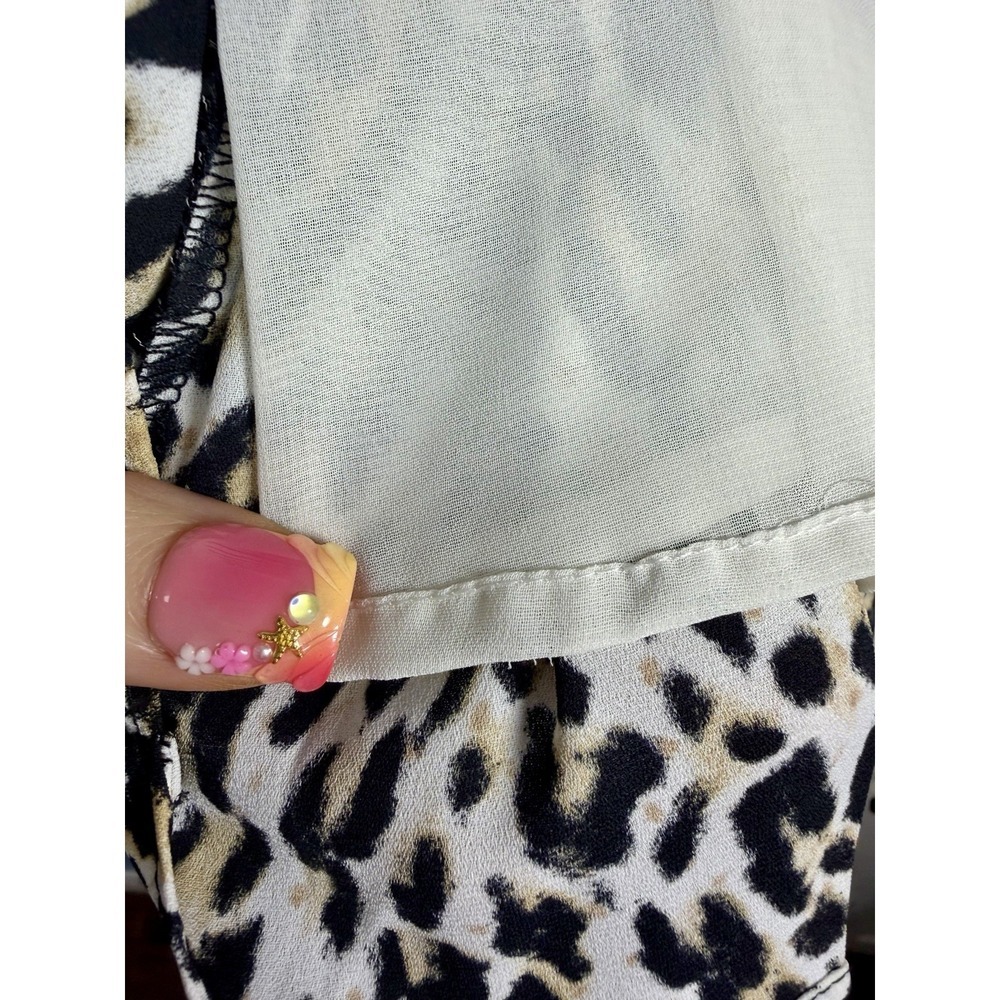 J. Crew Leopard Print Pleated Lined Midi Skirt Office Career Women's Size 12 - Picture 7 of 10